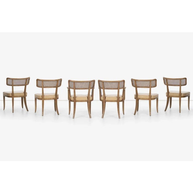 Wood Edward Wormley for Dunbar Curved-Back Dining Chairs - Set of 6 For Sale - Image 7 of 13