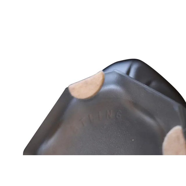 Glass Vintage Peacock Vase by Etling For Sale - Image 7 of 9