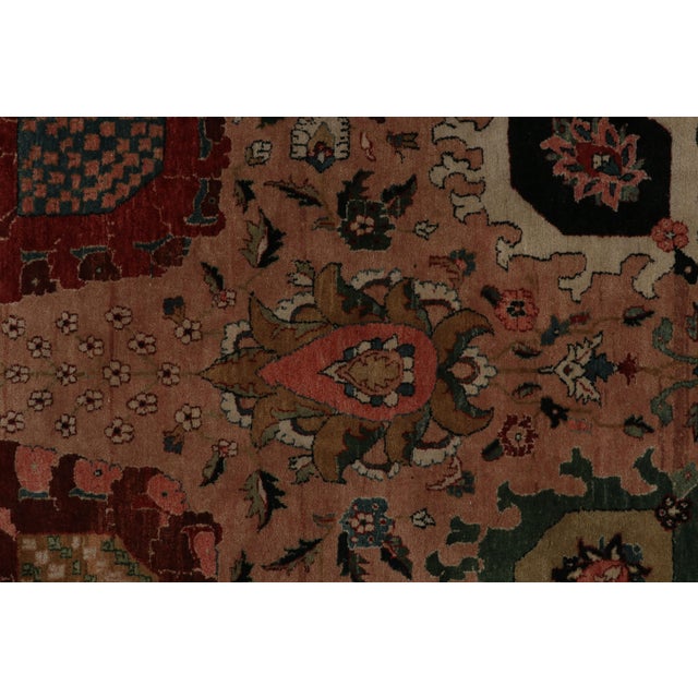 Brown Rug & Kilim’s Persian Style Rug in Pink With Polychromatic Floral Patterns For Sale - Image 8 of 10