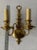 Early 20th Century Vintage Dutch Baroque Style Brass Double Arm Wall Sconce For Sale - Image 5 of 6