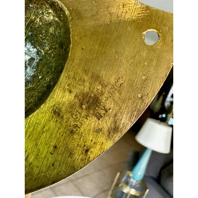 Pair Federal Style Sheild Back Brass Candle Wall Sconces For Sale - Image 16 of 18