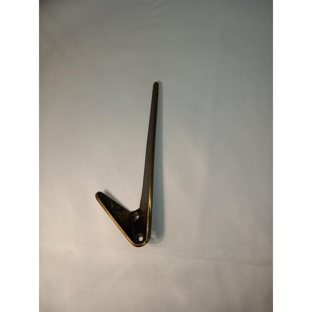 Mid-Century Modern Austrian Brass Cloakroom Hooks from Hertha Baller, Set of 4 For Sale - Image 3 of 7