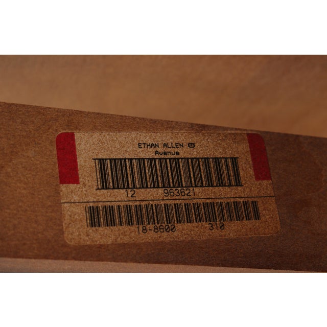 Ethan Allen Avenue Mahogany Oval Coffee Table For Sale - Image 15 of 15