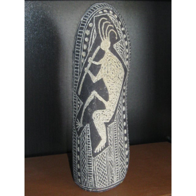 1990s Hopi Native American Etched/Painted Stone, Artist Beem For Sale - Image 10 of 10