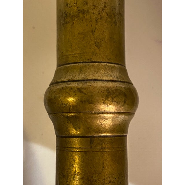 Early Engraved and Cast Bronze Mortar and Pestle For Sale - Image 11 of 13