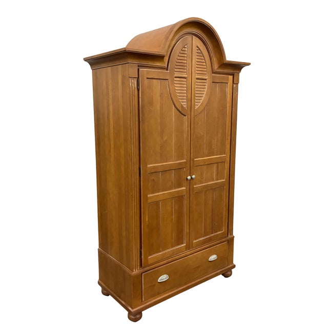 Ethan Allen Rare 1990s Ethan Allen Swedish Home Collection Gustavian Armoire For Sale - Image 4 of 12