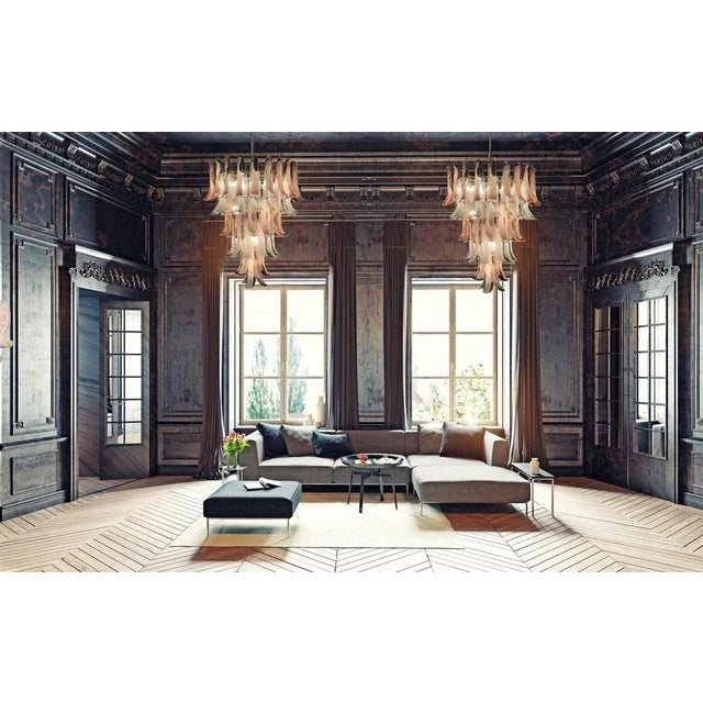 Large 75 pink and white lattimo Murano glasses. Available also in White color. Price is for 1 item. Available also a pair....