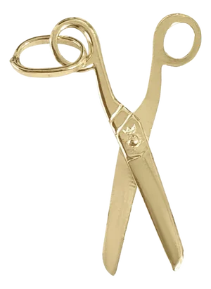 Scissor Hairdresser Charm/Pendant 14k Yellow Gold