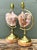 Vintage Brass and Wood Shell Lamps - Pair For Sale - Image 4 of 12