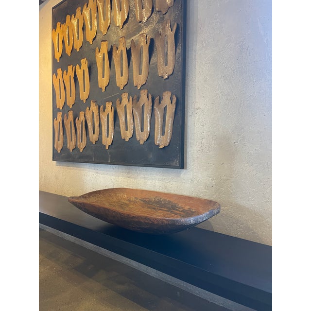 Wood Late 20th Century Carved Wood Trough For Sale - Image 7 of 11