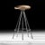 Steel and Wood Jamaica Stool by Pepe Cortes for BD Barcelona For Sale - Image 4 of 9