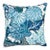 Schumacher Chiang Mai Dragon Indoor/Outdoor Pillow in China Blue For Sale