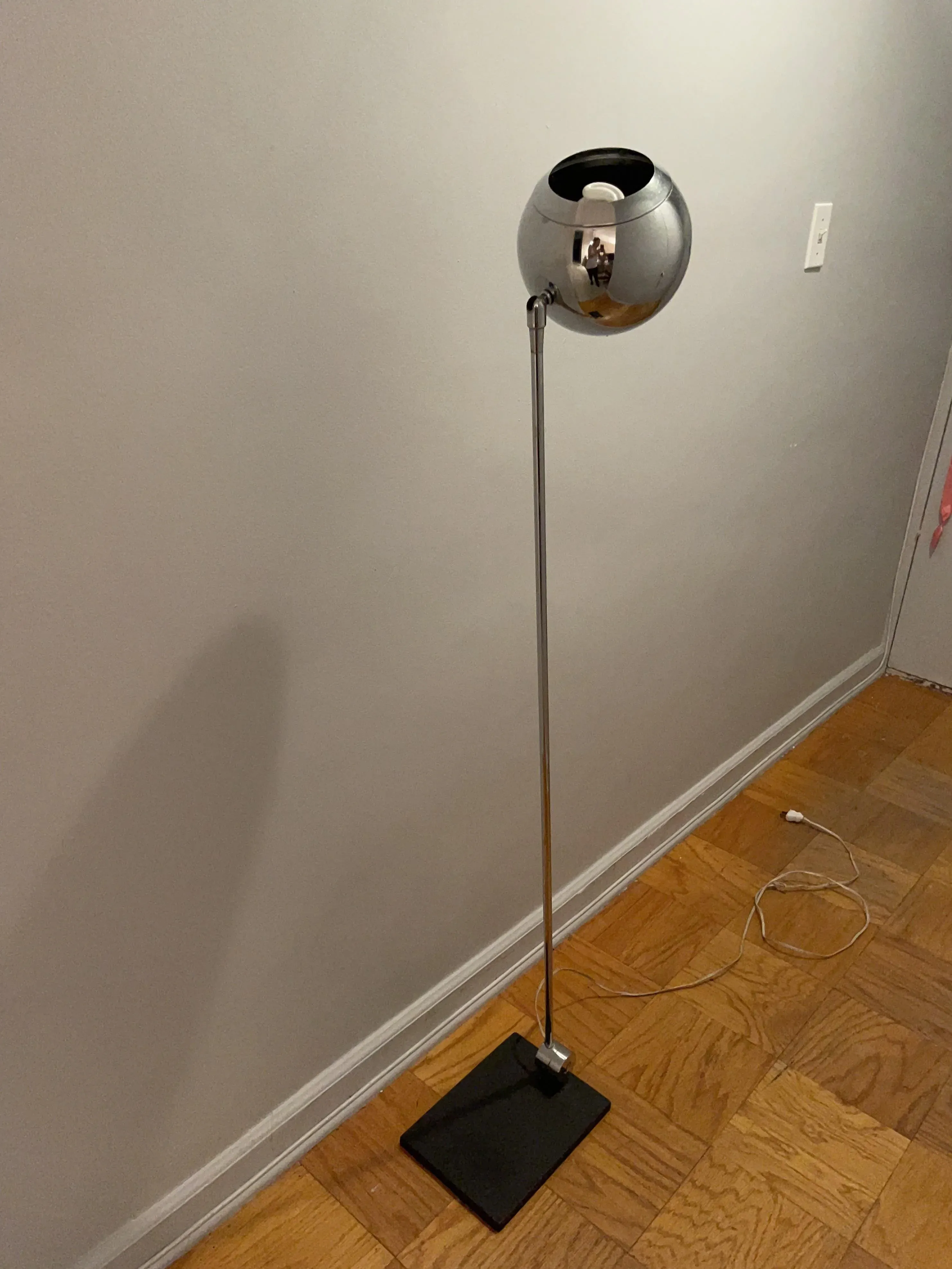 Modern Polished Chrome Spindle Design Floor Lamp Base - View #7
