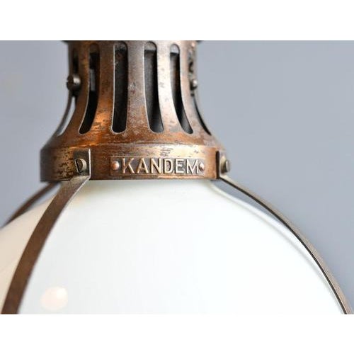 Copper Kandem Model 502 Pendant Light by Marianne Brandt, 1920s For Sale - Image 8 of 10