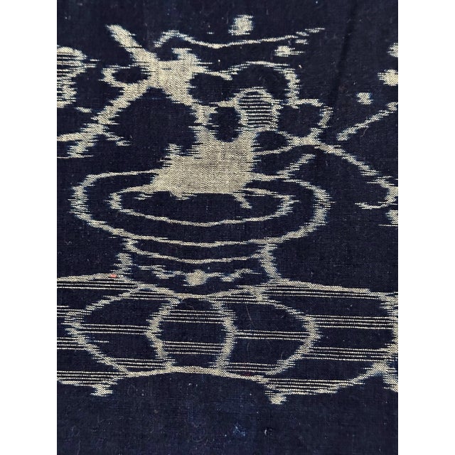 Japanese Textile Panel Double Ikat Kasuri Futon Cover For Sale - Image 9 of 12
