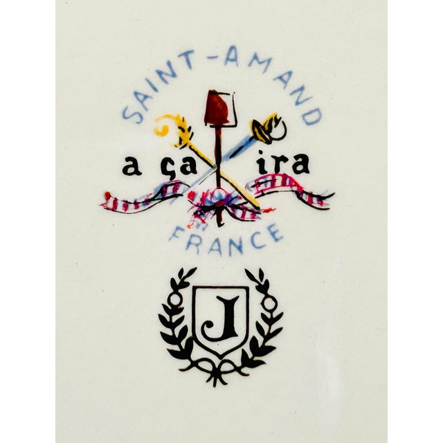 Ceramic Saint-Amand 'A Ca Ira" French Revolution Plates, Set of 4 For Sale - Image 7 of 7