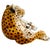 Vintage Large Scale Italian Glazed Porcelain Reclining Leopard Statue For Sale - Image 4 of 7