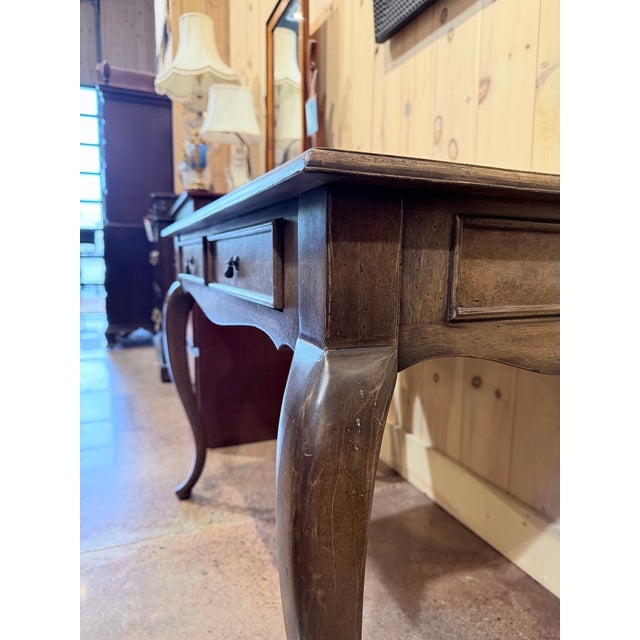 Wood Vintage South Cone Louis XV Handcrafted Desk For Sale - Image 7 of 10