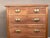 Antique English Country Pine Chest of Drawers 5 Drawer Dresser C1920 For Sale - Image 4 of 18