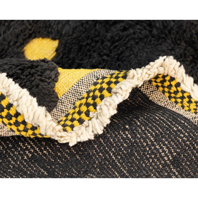 Textile Hand-Knotted Wool Rug by Azele Studio For Sale - Image 7 of 10