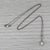 Modern 0.51ctw Igi Diamond Halo Pendant Necklace 14k White Gold Wheat Chain For Sale - Image 3 of 6