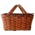 Woven Hinged Lid Picnic Basket with Handles For Sale - Image 10 of 10