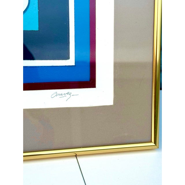 Signed David Oravez “The Emaculate Reception” Mixed Media Spray Paint Print – Boise Idaho Artist, Framed Contemporary Art For Sale - Image 9 of 12