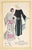 1920s 1922 Rare ARTIFACT-French Art Deco Tri-Fold Set of Couture Fashion Pochoirs For Sale - Image 5 of 6