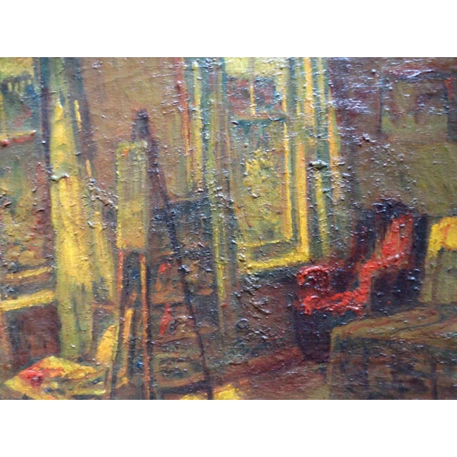 1930s Vintage Artist Studio Painting For Sale - Image 4 of 6