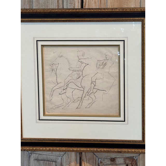 19th Century 19th Century Horse and Rider Engraving For Sale - Image 5 of 5