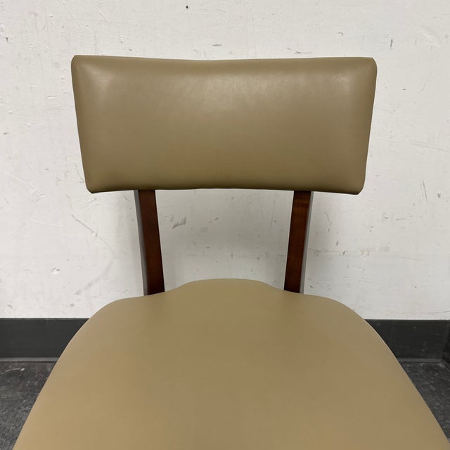 Swaim Felicity Leather Side Chair For Sale - Image 12 of 12