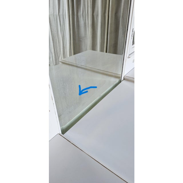Vintage Vanity 3 Mirrors, 1930's, White Romantic Style For Sale - Image 14 of 16