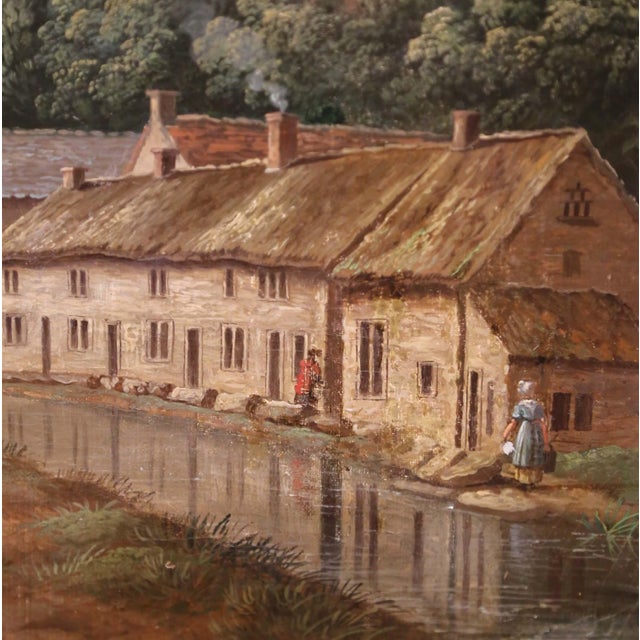 Pair of Early 19th Century French Pendant Landscape Oil on Canvas Paintings For Sale - Image 14 of 18