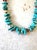 Vintage Turquoise and Coral Native American Style Necklace For Sale - Image 4 of 4