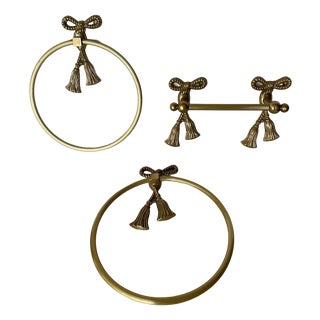 Knot Bathroom Set, 1950s, Set of 3 For Sale