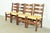 Mission Gustav Stickley Antique Mission Oak Arts & Crafts Ladder Back Dining Chairs, Set of Four For Sale - Image 3 of 13