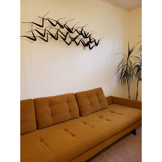 Curtis Jere 1960s Mid-Century Birds Metal Wall Hanging Sculpture For Sale - Image 4 of 12
