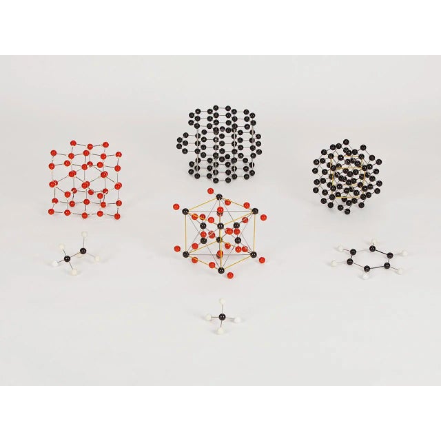 Vintage Molecular Structures, 1950s, Set of 7 For Sale - Image 13 of 13