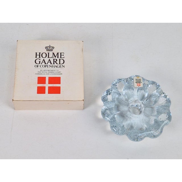 1970s Vintage Glass Candlesticks by Sidse Werner for Holmegaard Isblomst, 1970s, Set of 4 For Sale - Image 5 of 13
