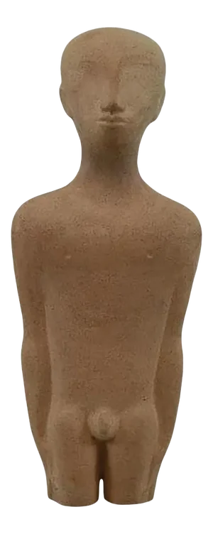1956 William Zorach Abstract Male Nude Torso Terra Cotta Sculpture