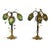 Metal Murano Grape Cluster Lamps, Set of 2 For Sale - Image 7 of 7
