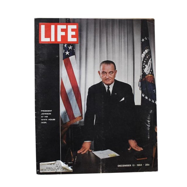 1960s Vintage Life Magazine President Johnson December 1964 For Sale