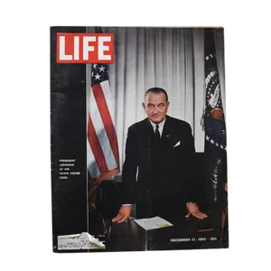 1960s Vintage Life Magazine President Johnson December 1964
