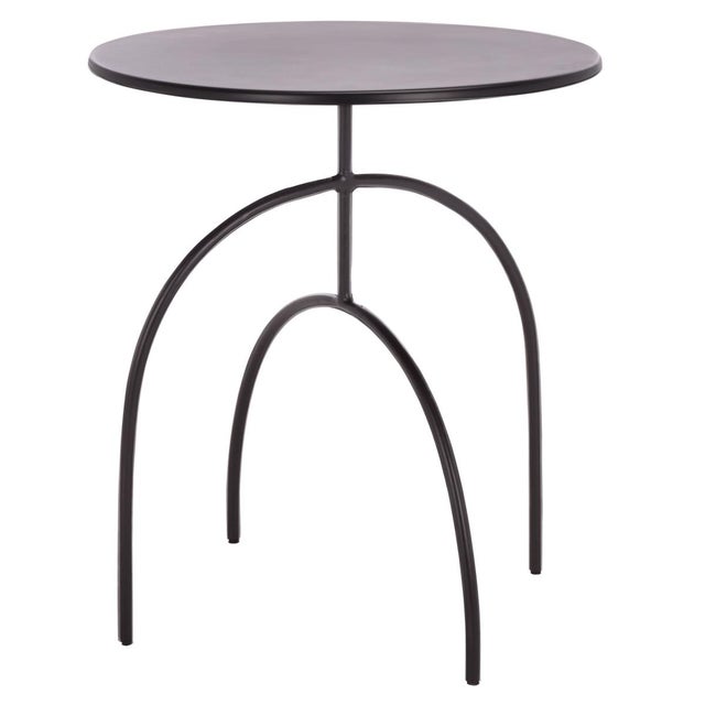 Saburo Ronin Accent Table in Black, 18" For Sale In Philadelphia - Image 6 of 8