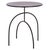 Saburo Ronin Accent Table in Black, 18" For Sale In Philadelphia - Image 6 of 8
