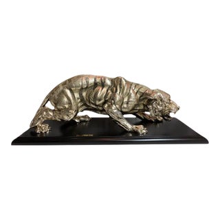 1990s Santini Bengal Tiger Sculpture For Sale