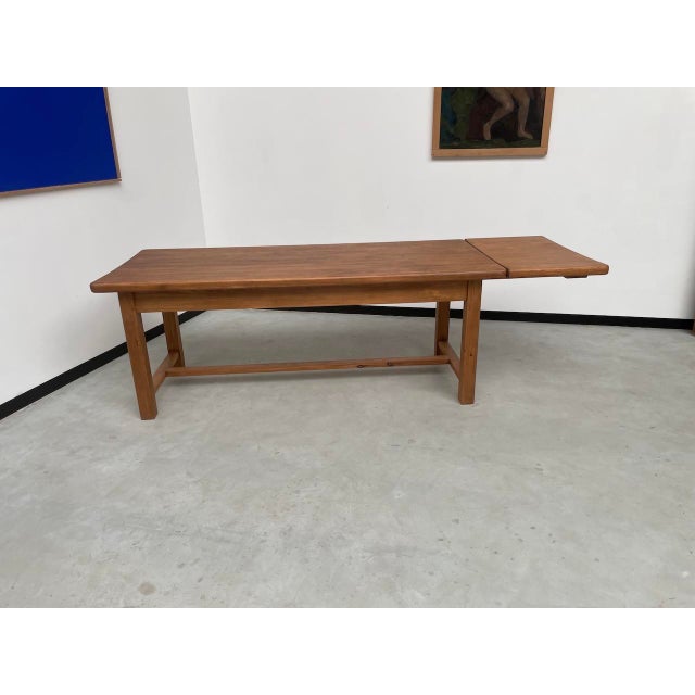 1950s Vintage Extendable Pine Table, 1950s For Sale - Image 5 of 18