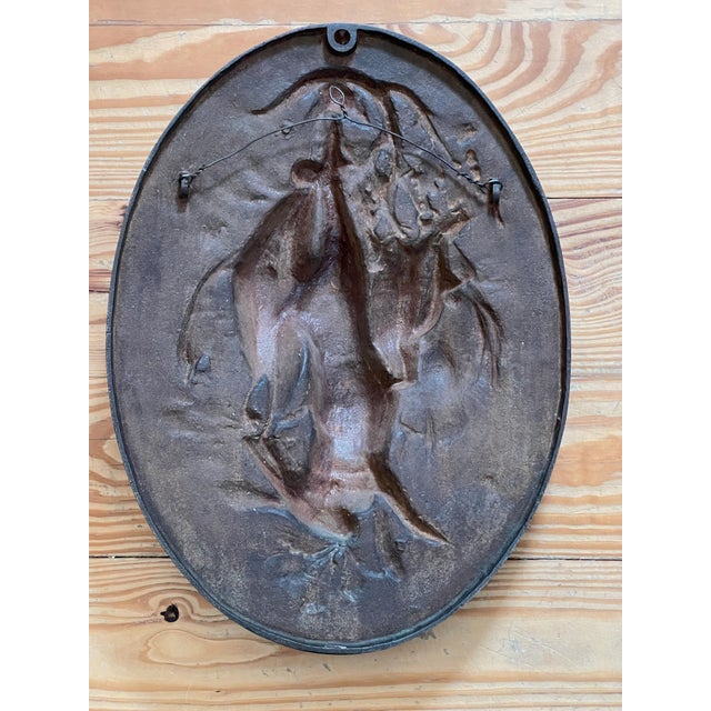 Stunning Black Forest French Cast Iron Hunt Trophy Plaque 17 1/4" X 12 3/4" For Sale - Image 9 of 9