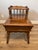 A charming vintage step-end table in the Early American / Colonial Revival tradition. Solid wood with a rich, warm walnut-...