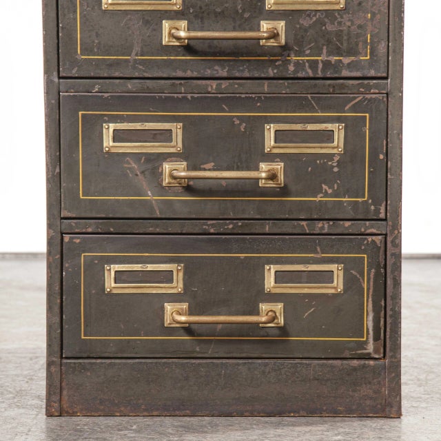 Filing Cabinet in Original Paint from Strafor, 1940s For Sale - Image 9 of 18